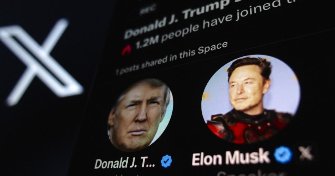 Trump Musk X
