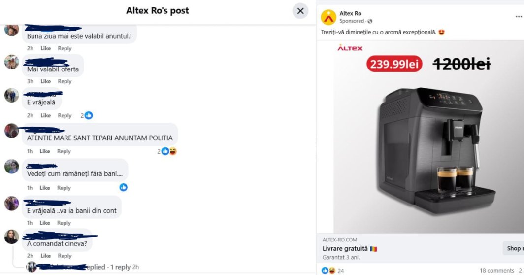 Altex înșelăciune