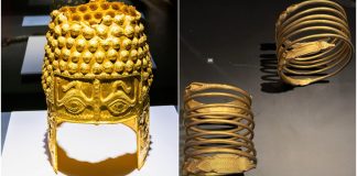 Repatrierea tezaurului: Coiful de la Coțofenești și două brățări dacice, din nou în România coiful de aur tezaurului dacic
