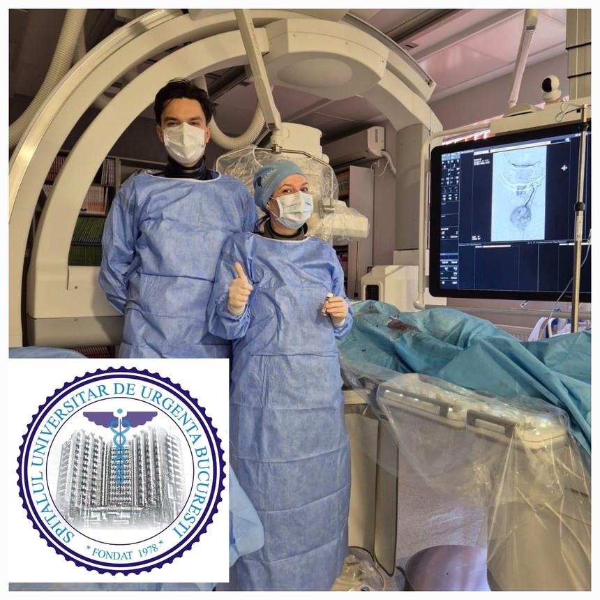 embolizări arteriale tiroidiene