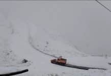 Prima ninsoare pe Transfăgăraşan (FOTO)
