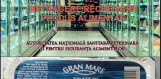 Alertă alimentară. Un lot de salată cu icre, retras din comerț după ce a fost depistată Listeria monocytogenes