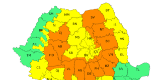 Cod galben și cod portocaliu de ploi torențiale până vineri. Care sunt județele afectate