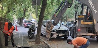 Infrastructură 5: lucrări de reparații pe strada Louis Pasteur