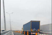 Se circulă pe noul pasaj DN3 peste A0. Autostrada se deschide în câteva zile
